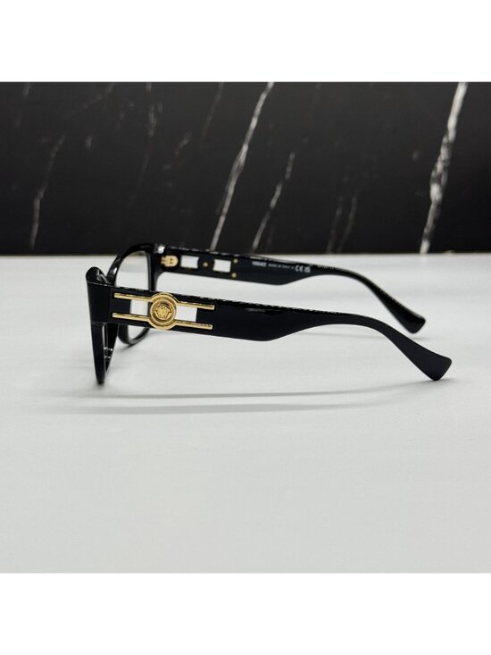 Versace VE3347 GB1 Black Cat Eye Women Eyeglasses Authentic NEW main image 9